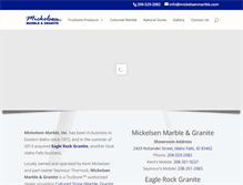 Tablet Screenshot of mickelsenmarble.com